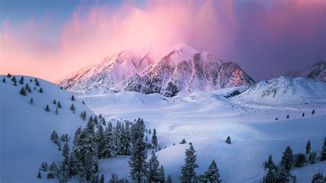 Snow mountain, snow, mountains, landscape HD wallpaper | Wallpaper Flare