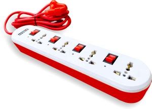 eSYSTEMS Extension Board, Led Indicator, Individual Switch Extension Cord 4.6 Meter 6 Amp 4 ...