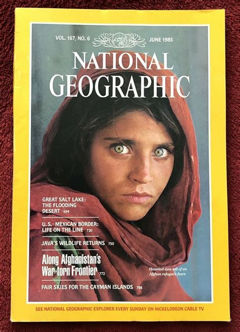 Afghan Girl with the Haunted Green Eyes National Geographic Magazine June 1985 | National ...