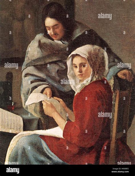 Johannes Vermeer - Girl Interrupted at Her Music (detail) - WGA24649 ...