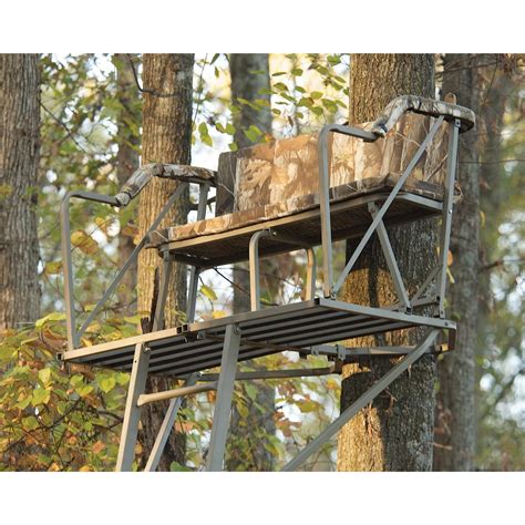 Summit Treestands® Double - Barrel Ladder Stand - 160460, Ladder Tree ...