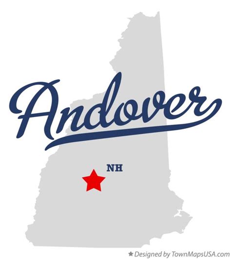 Map of Andover, NH, New Hampshire