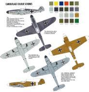 Asisbiz Luftwaffe Bf 109 camouflage markings and paint schemes