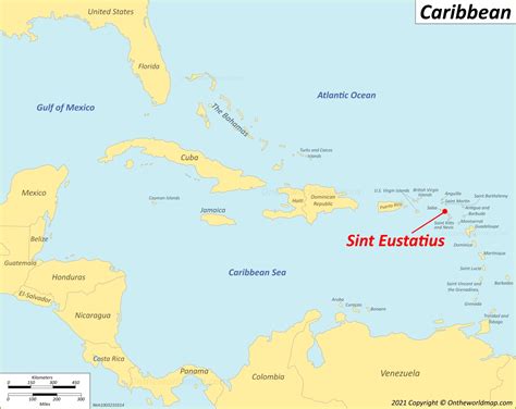 Sint Eustatius Map | Caribbean Netherlands | Detailed Map of Sint Eustatius Island