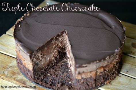 Copycat Cheesecake Factory Triple Chocolate Cheesecake - Hugs and Cookies XOXO