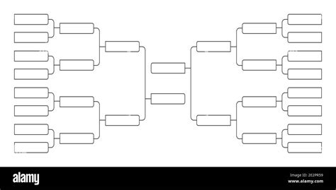 16 team tournament bracket championship template flat style design ...