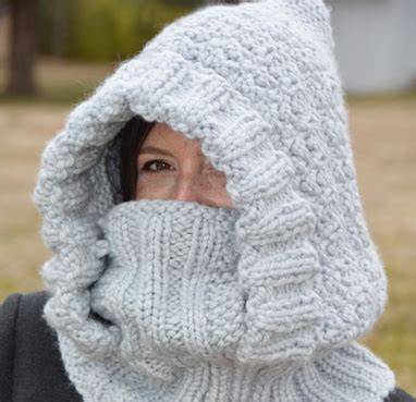 Misty Hooded Cowl - Knitting Board