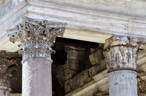 Corinthian Columns Acanthus Pantheon Rome Capitals-20 Inch By 30 Inch ...