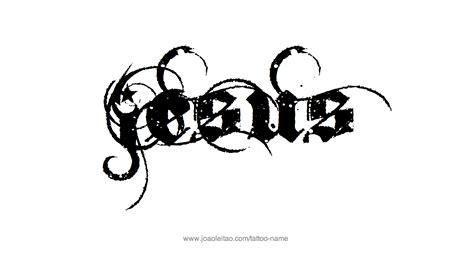 Jesus Name Tattoo Designs