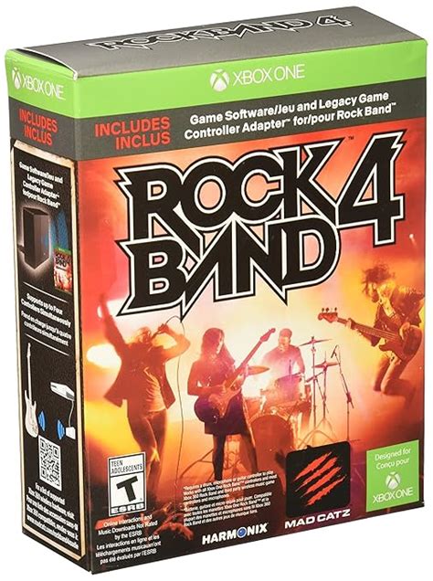 Amazon.com: Rock Band 4 Bundle with Legacy Game Controller Adapter ...