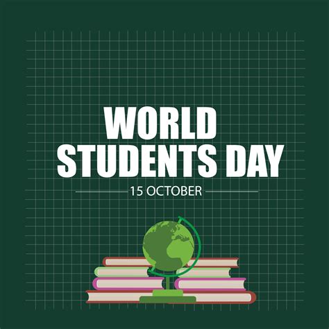 Vector illustration of World Students Day. Good for World Students Day ...