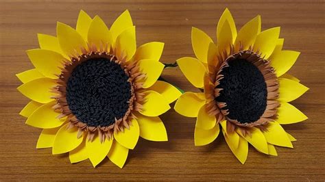 DIY Paper Sunflower Tutorial | How to Make Sunflower Paper Flower