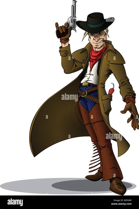 Cowboy drawing his gun hi-res stock photography and images - Alamy