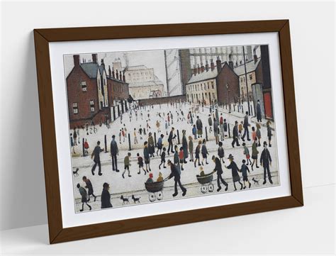 L S Lowry Winter In Pendlebury Poster Framed Wall Art Print | Etsy