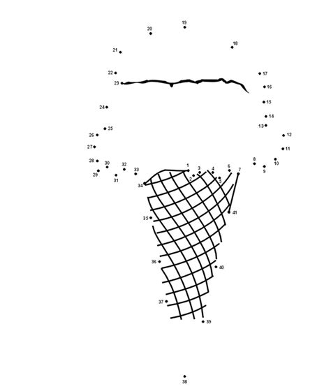 Connect the dots ice cream | Connect the dots, Dot to dot puzzles, Dot worksheets