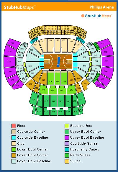 Atlanta Hawks Arena Seating Chart