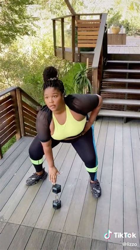 Lizzo Shows Off Her Workout Routine on TikTok