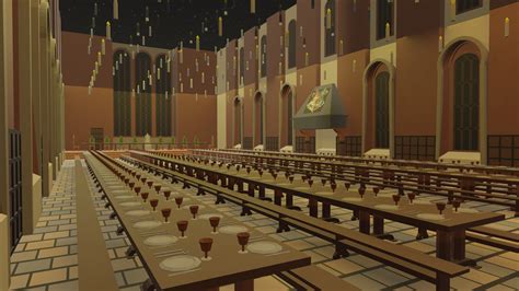 ArtStation - Hogwarts Dining Room 3D