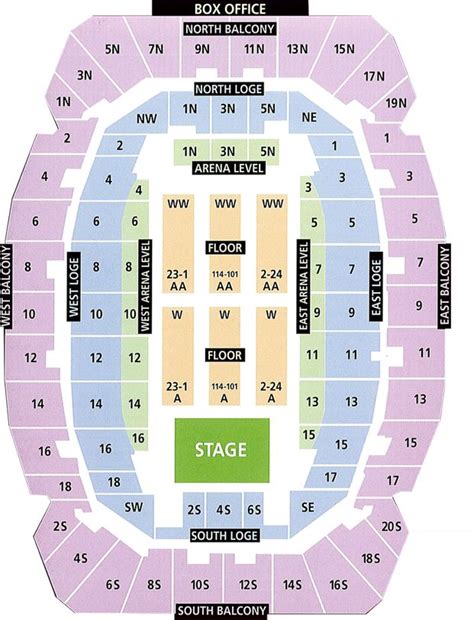 Selland Arena Seating Chart