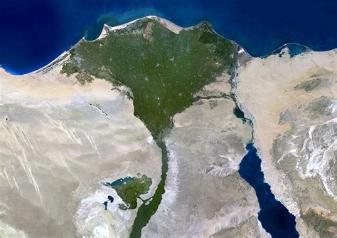 Nile Delta, Satellite Image Photograph by Planetobserver