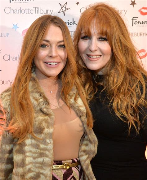 Lindsay Lohan attends Backstage Beauty Booth makeup launch as Speed The Plow comes to a close ...