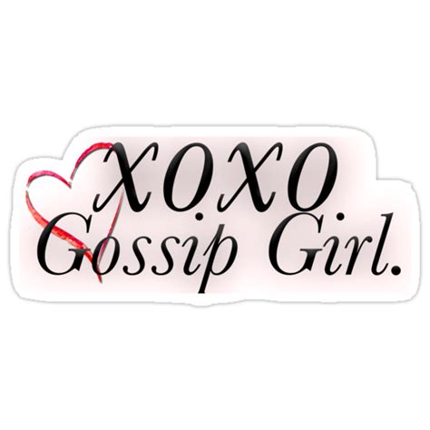 "XOXO Gossip Girl." Stickers by juliakauffman | Redbubble