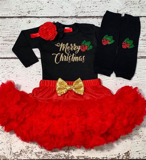 CHRISTMAS Baby Girl Outfitchristmas Dressmerry Christmas - Etsy