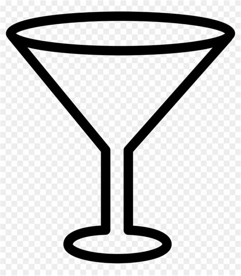 Empty Cocktail Glass Comments - Cocktail Glass Icon Png, Transparent ...