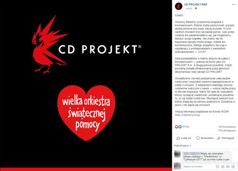 ? CD PROJEKT RED donates $1 million to fight COVID-19 | Game World Observer