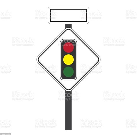 Traffic Signal Symbol Sign Stop Ahead Signs Traffic Light Ahead Warning ...