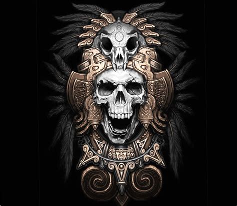 Skull Aztec Wallpaper HD Download