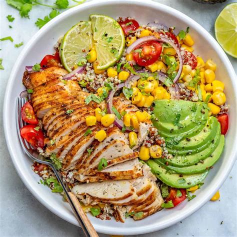 Mexican Grilled Chicken Bowl Recipe | Healthy Fitness Meals