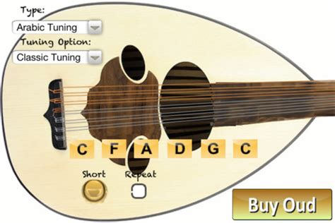 Oud Tuner Music Options Consist Tuning Options