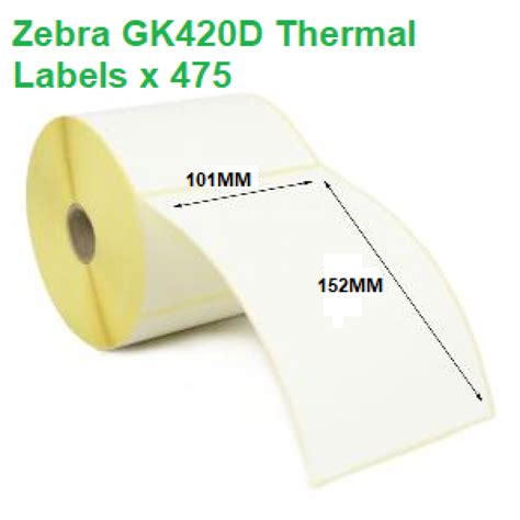 Zebra GK420D Thermal Labels 101mm x 152mm (12 rolls) - £128.95 - Satellite TV Shop GB