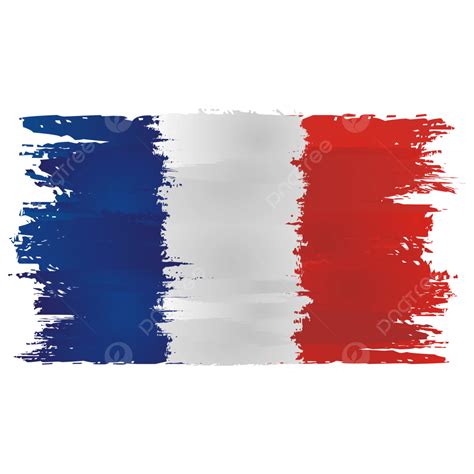 Brush Strokes Flag Of France Vector, France, Flag, Brush Strokes PNG and Vector with Transparent ...