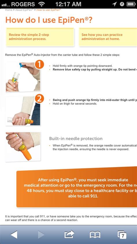 Epipen Printable Instructions