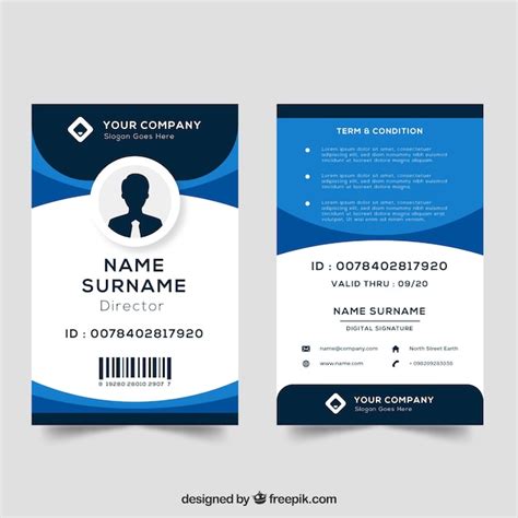 48 Free Printable Id Card Template Landscape Psd File For Id Card - Vrogue