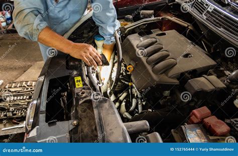 Car Repair Shop. Spare Parts. Stock Photo - Image of green, cloudscape ...