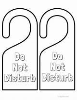 Do Not Disturb Sign Coloring Pages  Pictures sketch template