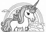Unicorn Coloring Pages For Kids Unicorns sketch template
