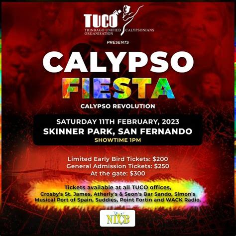 Island E-Tickets • Calypso Fiesta – Calypso Revolution