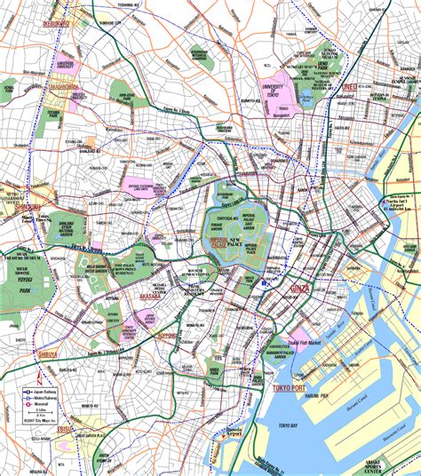 Tokyo Map Tourist Attractions - TravelsFinders.Com