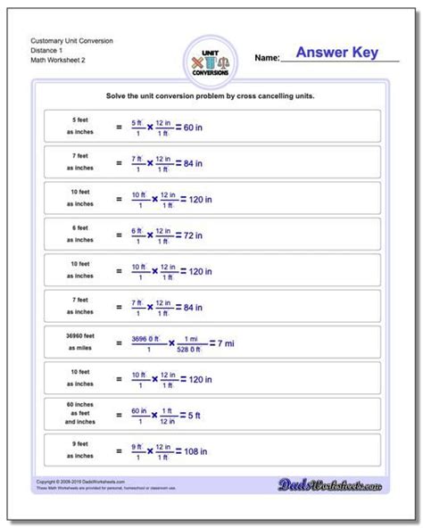 Metric Prefixes Worksheet Answers