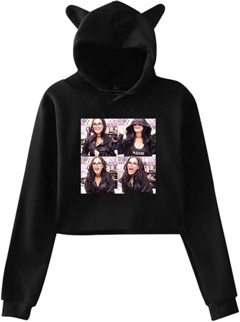 Amazon.com: UKNOWu SSSniperwolf Merch Cat Ear Hoodie Fashion Design for ...