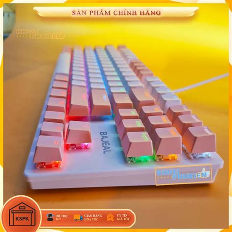 BÀN PHÍM CƠ Máy Tính Màu Hồng Led RGB - Màu xanh Chơi Game Dùng Cực Đã - Loại BÀN PHÍM CƠ 87 ...