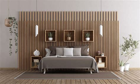 Modern Wood PVC Wall Panels for Bedroom