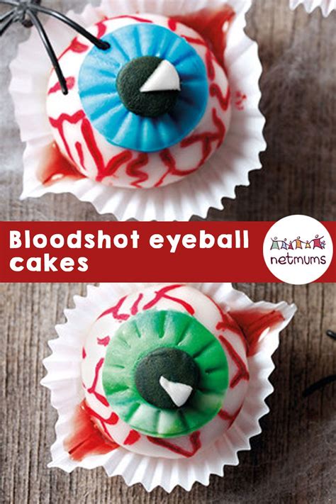 Halloween bloodshot eyeball cakes. These gruesome eyeball cakes are a ...