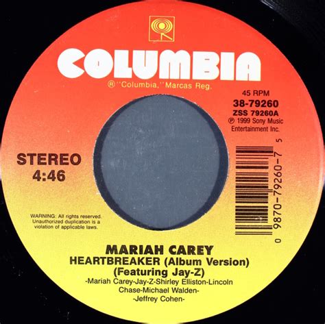 Mariah Carey – Heartbreaker (1999, Vinyl) - Discogs