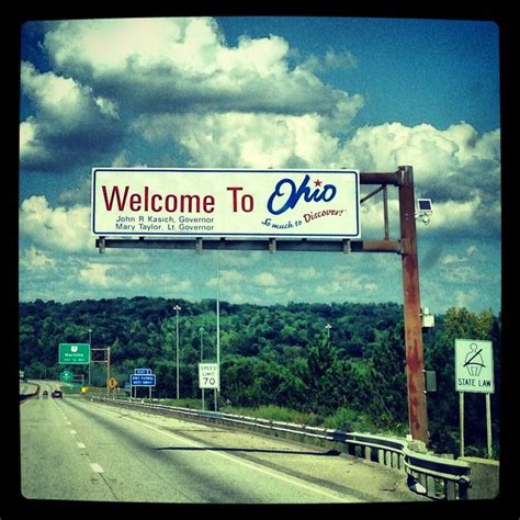 Ohio- love seeing the Ohio Welcome sign when entering my home state. | Ohio buckeyes, Ohio, Ohio ...