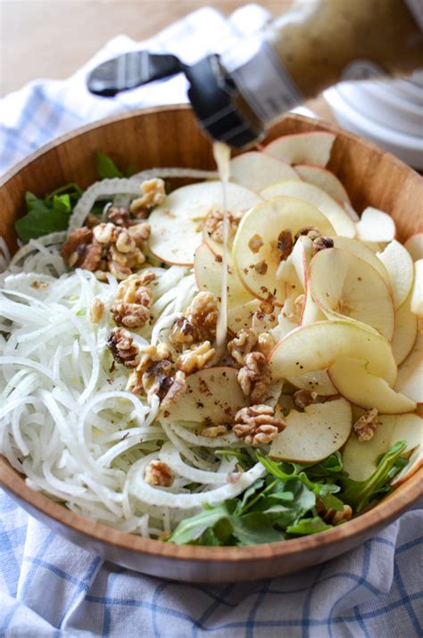 Fennel Apple Salad with Walnuts & Arugula - Simply Whisked